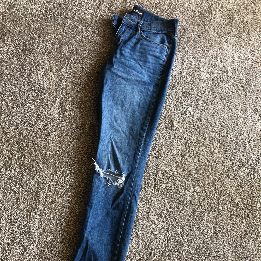 Express Mid rise Distressed Jeans